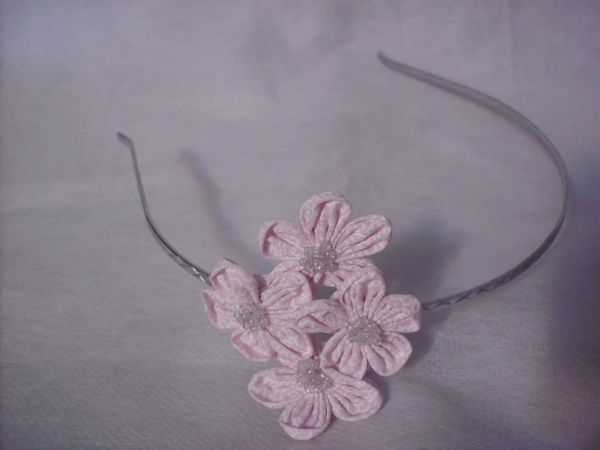 Tiara em Buquê (ROSA)