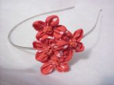 Tiara em Buquê (Laranja/Vermelho)